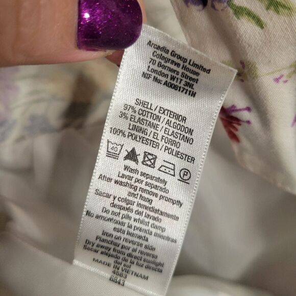 English Rose Miss Selfridge Floral Retro Sweetheart Tea Dress - Picture 11 of 16